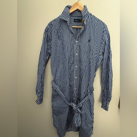 Polo by Ralph Lauren Striped Belted Shirtdress
Size 12 - Picture 2 of 12